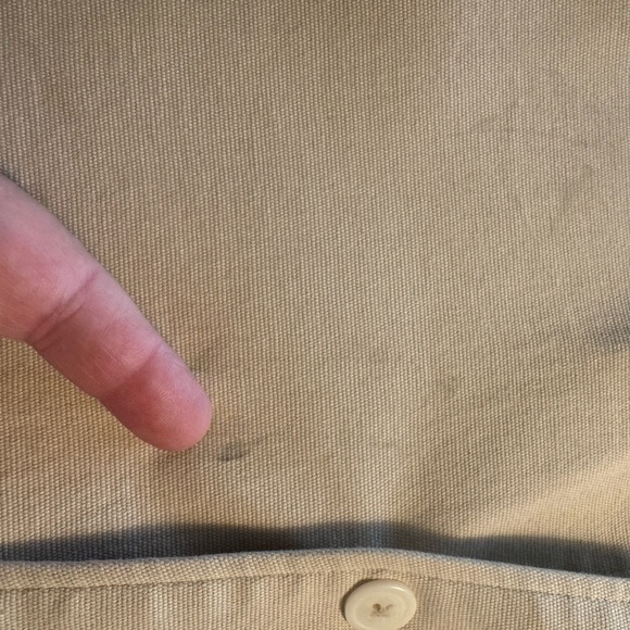 Zara Beige Utility Jacket with Dark Brown Contrast Collar - Picture 10 of 10